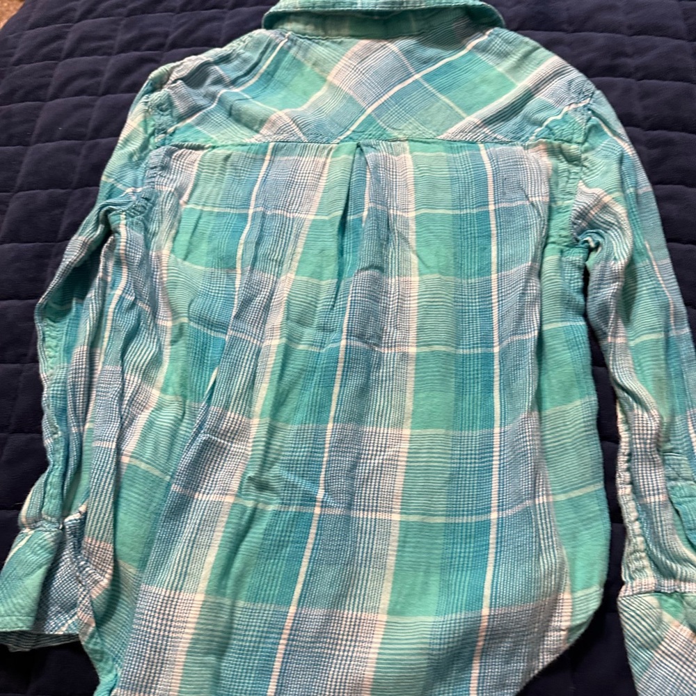 Girls Arizona long sleeve cotton shirt size 8.